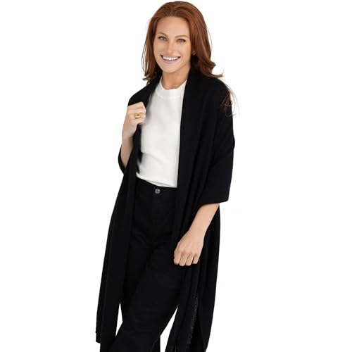 Velanio Cashmere 100% Cashmere Knitted Wrap Pashmina Shawl Extra Large Scarf Stole for Women Travel2