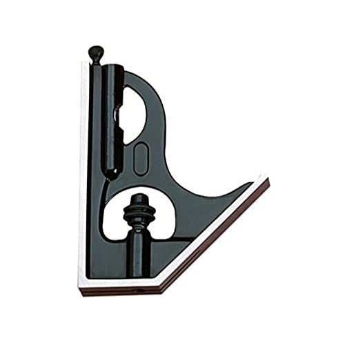 Starrett H11-1224 Cast Iron Square Head For Combination Squares, Combination Sets And Bevel Protractors, Black Wrinkle Finish