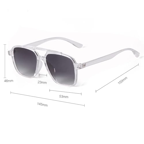Lunettes de soleil pour sublimer votre regard avec une monture transparente rétro - 2