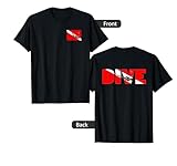 Scuba Diving Diver Down Flag (2-Sided) T-Shirt