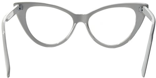 OWL Womens Cat Eye Sunglasses Classic Vintage High Pointed Winged Retro Design UV Protection4