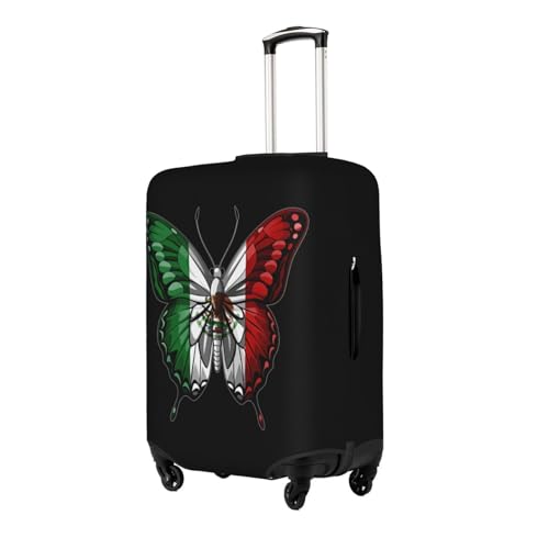 Butterfly Mexico Mexican Mex Flag Travel Luggage Cover Washable Suitcase Case Suitcase Protector Fit Luggage Cover Large2