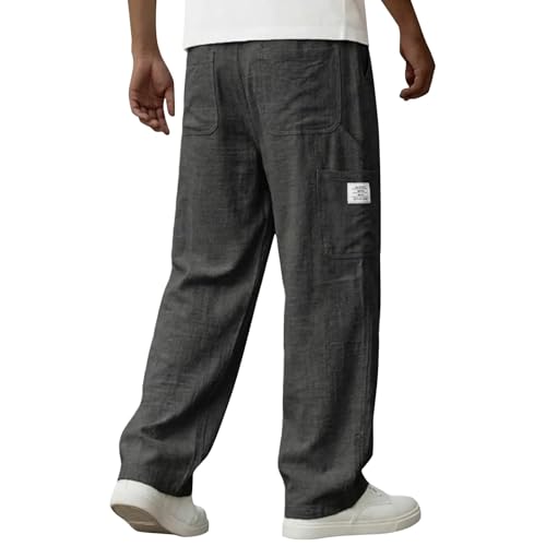 Pantalon de randonnée homme coupe droite du bureau au camping sauvage