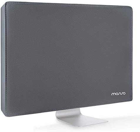 MOSISO Monitor Dust Cover 22, 23, 24, 25 Inch Anti-static Polyester LCD/LED/HD Panel Case Screen Display Protective Sleeve Compatible with iMac 24 inch, 22-25 inch PC, Desktop and TV, Space Gray