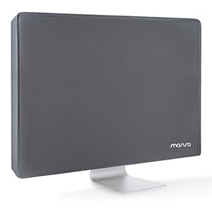 MOSISO Monitor Hülle Bildschirm Hülle 22, 23, 24, 25 Zoll Anti-Statik LCD/LED/HD Display Staubschutz Cover Kompatibel mit iMac 24 Zoll, 22-25 Zoll PC, Desktop Computer und TV, Space Grau