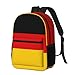 POEZJZW German Flag Pattern Laptop Backpack For Fashion Backpacks Nurse Stylish Travel Bags Casual Daypacks