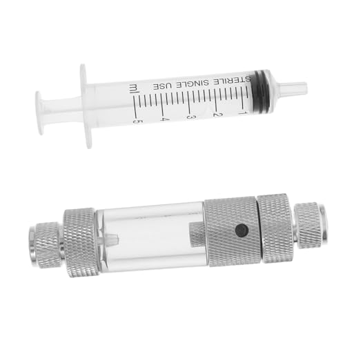 MOTHNUR バブルカウンター ダブルヘッド 水槽用逆流防止弁付き アクアリウムディフューザー レギュレーター 水草育成向け添加システム 簡単