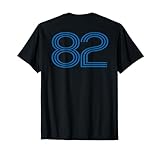 Blue Jersey Number 82 Shirt Sports Gift Apparel