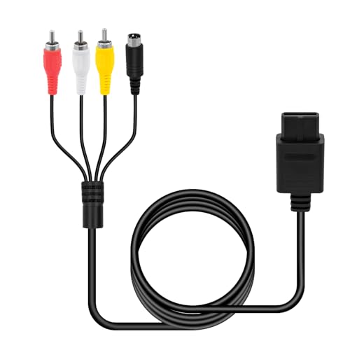 Gam3Gear Cable de S Video AV Video Audio Cable para Nintendo SNES N64 Gamecube PAL