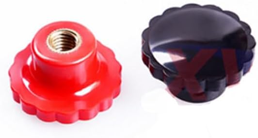 1pcs M6 M8 M10 M12 bakelite embossing hand screw nuts mechanical operating handle knob nut black and red - (Size: M12x50(black))