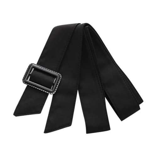 170cm Women's Trench Coat Overcoat Replacement Coat Belt with Buckle Black