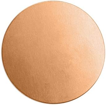 ImpressArt 1 1/2" Circle Premium Metal Stamping Blanks, 24 Pieces, (Copper)