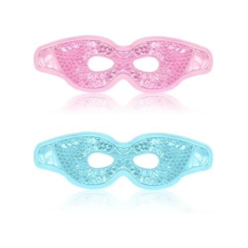 Máscara de Gel para Ojos,2 PCS Máscara Refrescante para Ojos Antifaz Frio para Ojos Máscara de Gel Frio para Ojos Hinchados Migrañas Ojeras