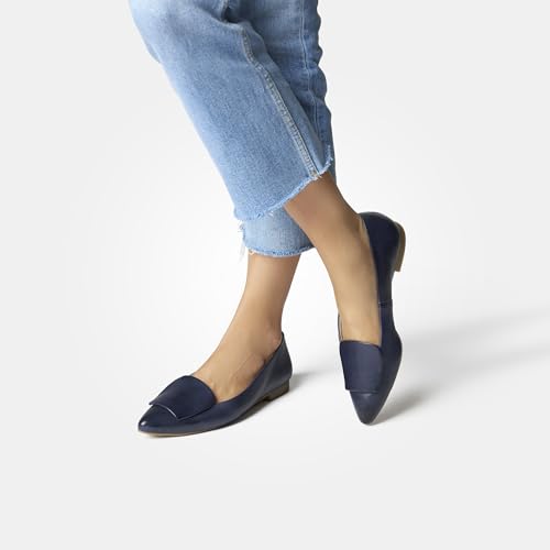 Paul Green Damen, Frauen Riemchenballerinas,Slip-ons,spangenballerinas,Mary-Jane,weiblich,Lady,Ladies,Women's,Woman,BLAU (BLAU),37 EU / 4 UK – Ansicht 2