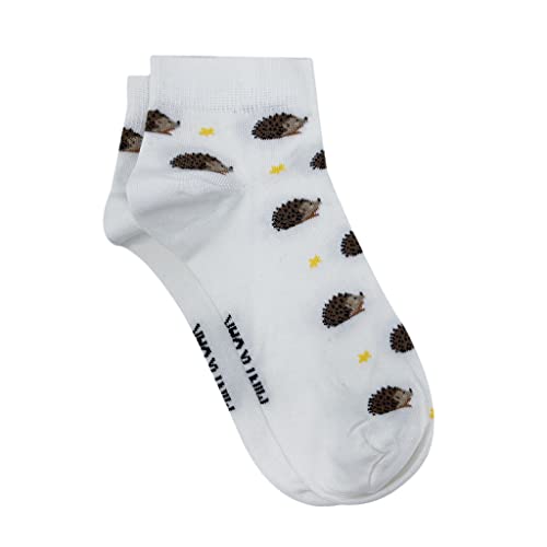 Image of Mint & Oak Men Ankle Socks, Printed Funky Socks, Cotton Unisex Ankle Length Sock, Odour Free Socks - Pack of 1
