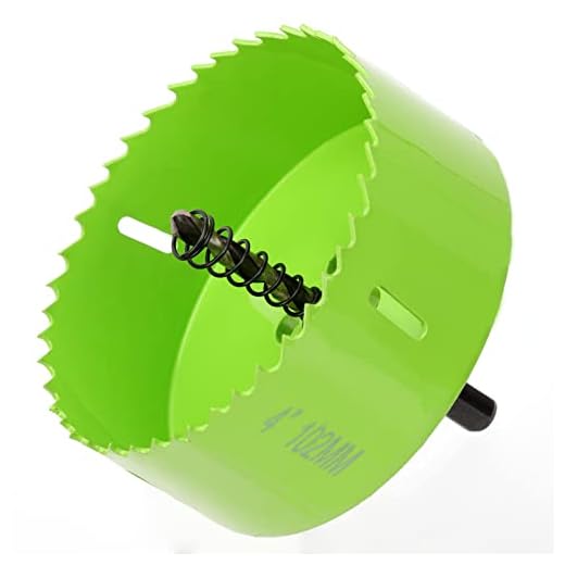 Yougfin 4 inch Hole Saw for Cornhole Boards,Metal,Drywall,Plasterboard,Wood and Plywood