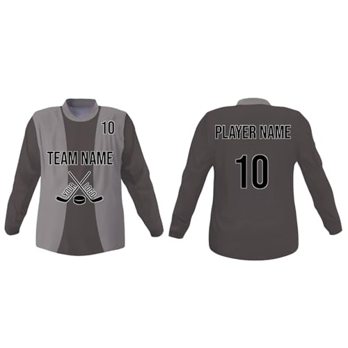 Image of SGS Sports Gear Custom Hockey Jersey, Personalized Reversible or Standard Design with Name & Number, Hockey Jersey