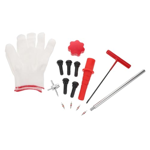STOBAZA 1 Set Tire Repair Tool Kit Valve Core Remover Installation Tool for Motorcycle Bicycle Compact Portable for Quick Tire Repairs