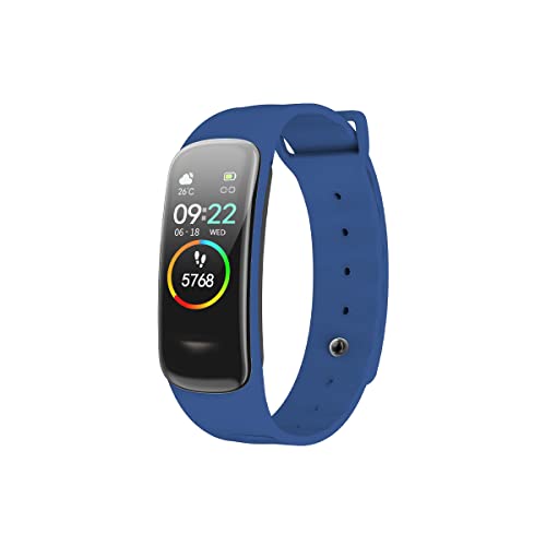 weijie Weijie Fitness Tracker, Activity Tracker Watch with IP67 Waterproof Smart Fitness Band with Step,Calorie Counter Sleep Monitor, Pedometer Watch for Kids Women and Men (Blue-1)