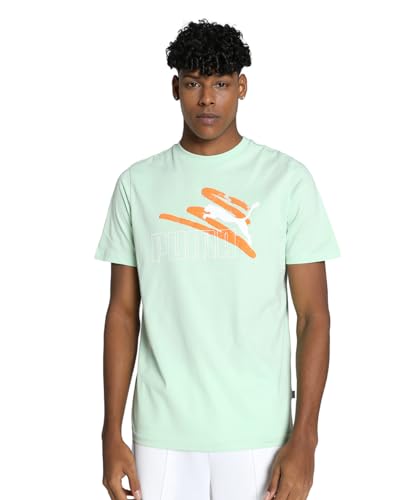 Image of Puma Men's Printed Regular Fit T-Shirt