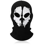 neer passamontagna da moto con teschio di halloween maschera da sci con scheletro balaclava da uomo per costume cosplay