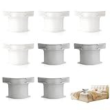 XMDROU 8 Stück Spannbettlaken Halter, rutschfeste Bettlakenhalter Ecke Bettlaken Halter Bed Sheet Clips Bettlakenhalter mit Verschlussstreifen Bettlakenspanner Bettlaken Schlösser mit Eckgurten