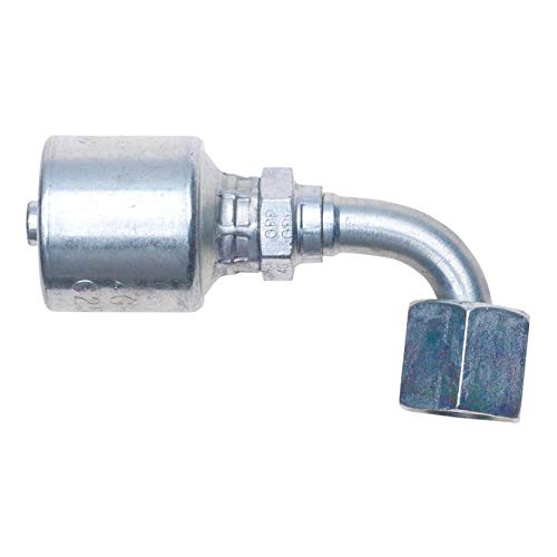 Image of Gates G25239-1212 Female Flat-Face O-Ring Swivel - 90 Bent Tube (MegaCrimp)