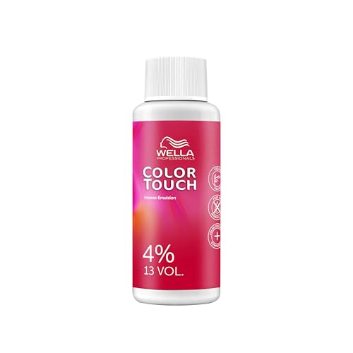 Wella Professionals Color Touch Emulsion 4% Entwickler – Demi-permanenter Aktivator für sanfte Tönungen & Glossing – Vegan – Für intensive Farbreflexe & Glanz– Hält bis zu 28 Haarwäschen – 60ml