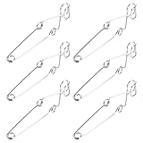 FIXOSHEE Lot de 6 Pinces Métalliques pour Tubes à Essai Grosse Taille en Fer Poli Suppor...