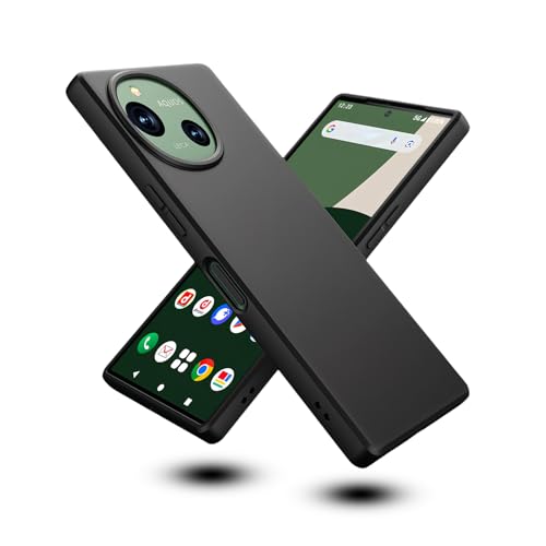 AQUOS R9 (SH-51E) �P�[�X �u���b�N AQUOS R9 �p�̕ی�P�[�X TPU [���h�~ �y�� �_�� ���^ �ϏՌ� �g�ѕ֗�] �S�ʕی� SH-51E SH-M28 �X�}�z �P�[�X (�}�b�g�u���b�N)