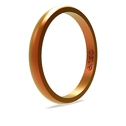 Enso Rings Halo Legend シリコンリング 米国製 超快適 通気性 安全なシリコンリング メンズ レディース シリコン 結婚指輪, 24, シリコン。
