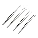 FEITA Professional Craft Tweezers Stainless Steel Precision Tweezer Set for Hobby, Electronics, Model Making, Jewelry Picking Tool - 4 Pieces