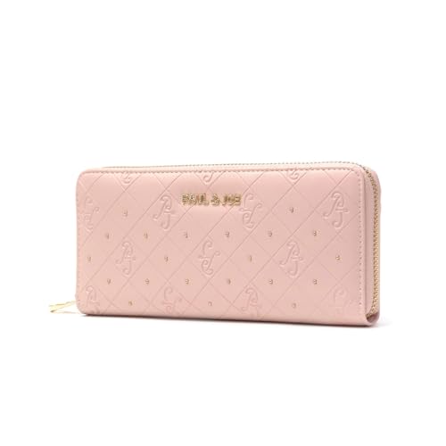 [ポールアンドジョーアクセソワ] ラウンドファスナー長財布 PJA-W1071 ピンク FREE