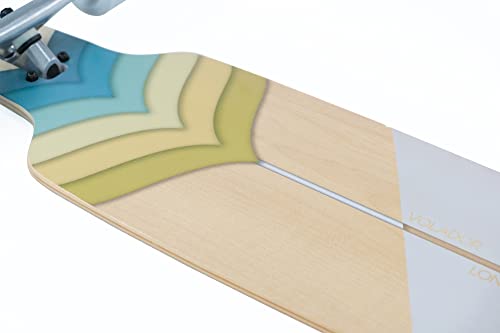 Volador Freeride Longboard Cruiser | Maple Wood Deck| Drop Through Longboard Complete (Jade) #TOP3