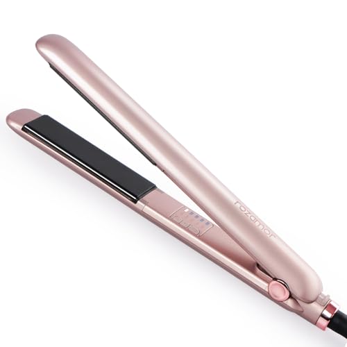 Plancha de pelo Rozamor Titanium RZ627YT 1 pulgada rosa miniatura 1