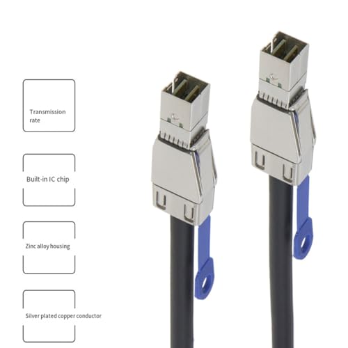 Cable SFF-8644 4X de Transmisión Multicarril con Sincronización de Datos 5