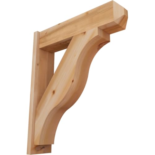 7 1/2"W x 30"D x 36"H Funston Craftsman Smooth Outlooker, Western Red Cedar