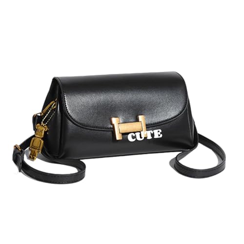 Small Crossbody Purses for Women,Lightweight Crossbody Bag Faux Leather Trendy Women's Shoulder Handbags with 3 Compartments2