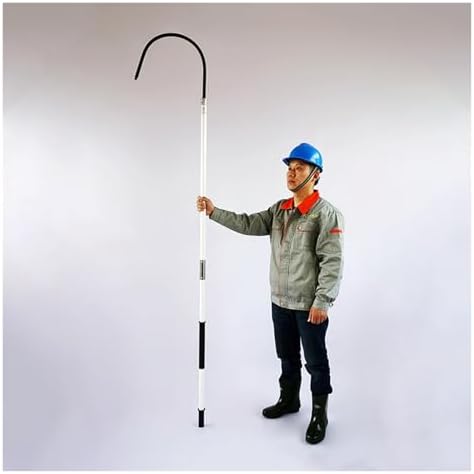 High Voltage Rescue Hook Kit for Electric Vehicle Repairs - 10kV 35kV 110kV 220kV Emergency Life-Saving Pole, Lightweight Electrical Safety Tool (220kV 9.8ft/3m)