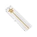 Qeuly Star Wand Gold Fairy Wand 13 Inches Angel Wand Star Magic Princess Wands Plating Silver Star Stick (Gold)