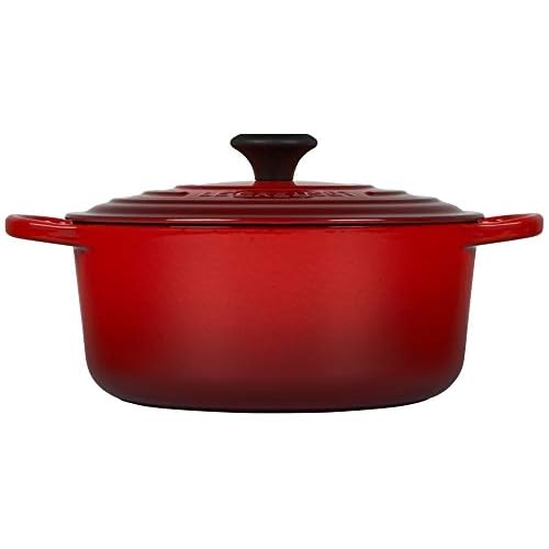 Le Creuset Enameled Cast-Iron 5-1/2-Quart Round French Oven Cerise