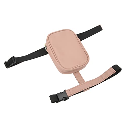 Thigh Harness Leg Bag, Non Slip Waterproof Versatile PU Leather Women Thigh Harness Leg Bag for Running (Pink), Airshitbkgzwacyr-11