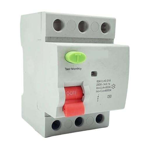 Disjoncteur différentiel à courant continu type BA AC 3 pôles 40A 30mA pour onduleur solaire