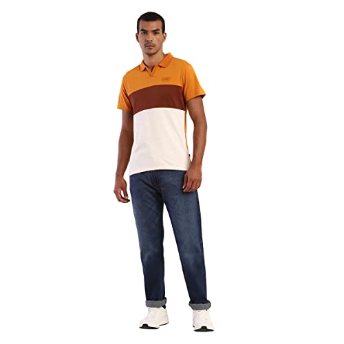 Image of Levi's Men's Cotton Regular Fit Colorblock Polo T-Shirt