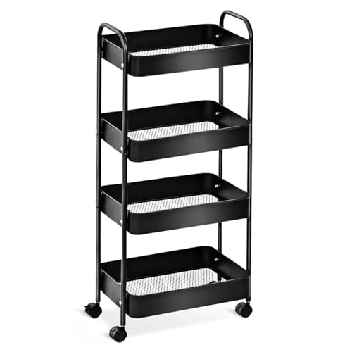 Recopilación de Carritos de baño para comprar online. 41 OYANIA Carrito para Libros 4 Niveles con Freno,Carritos Multiusos con Ruedas,Carrito de Servicio con Ruedas,Carrito Organizador Metalico,Móvil Carrito de Bar,para Salón, Cocina,...