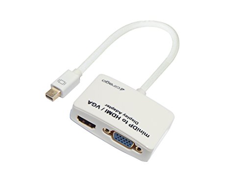 Cirago Mini DisplayPort to HDMI/VGA Display Adapter (DPM2HDMVGA)