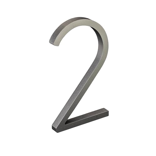 nanlyiau 5in Numéros de maison Numero maison numero maisonchiffres de boite aux lettres numero adhesif Production acrylique (Argent 2)