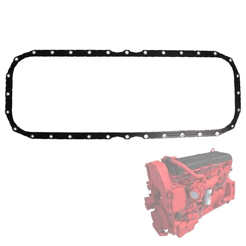Image of Oil Pan Gasket Oil Seal, Crankcase Gasket Fit for Cummins Vehicle ISX QSX X15 15L Truck Replace 4026684, 3679943, 131656, AK-4026684, AK4026684, FP-4026684
