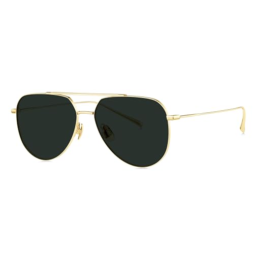 Image of BOLON Ultra Lightweight Full Titanium Classic Aviator Polarized Sunglasses, Exclusive Eyewear Brand of EssilorLuxottica