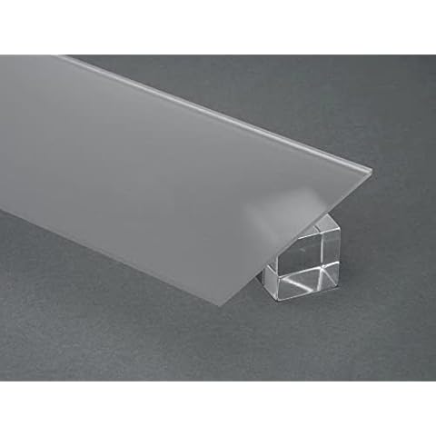 DistinctAndUnique Frosted (16" x 24") Acrylic Plexiglass Sheet 1/4” (6 mm) Thick Easy to Cut Plastic Plexi Glass with Protective Paper for Signs, Privacy Screen, DIY Display Projects Cover